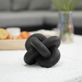 Hand-Carved Black 3-Link Wood Decorative Chain Decor for Bookshelf, Coffee Table Hand-Carved Black 3-Link Wood Decorative Chain Decor for Bookshelf, Coffee Table